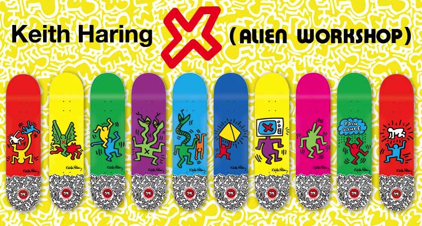 Keith Haring Skateboards with AlienWorkshop