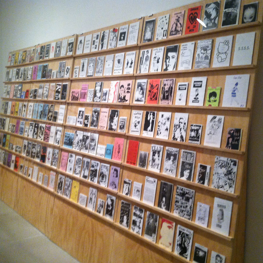 the wall of zines was massive and impressive
